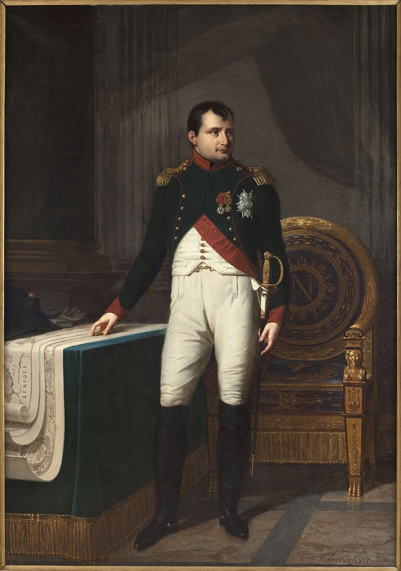 Napoleon I in Chasseur Colonel Uniform by Robert Lefèvre