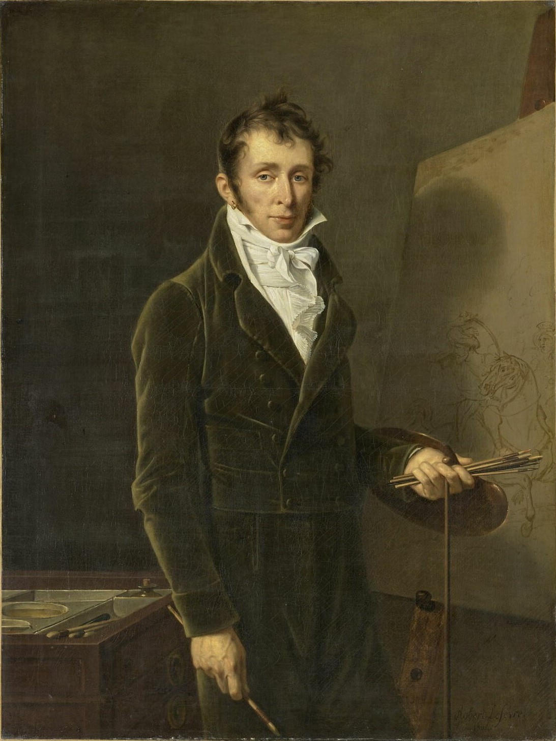 Portrait of Carle Vernet by Robert Lefèvre