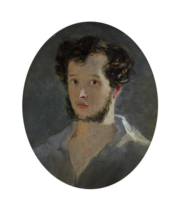 Robert Scott Lauder, 1803 - 1869. Artist (Self-portrait) by Robert Scott Lauder