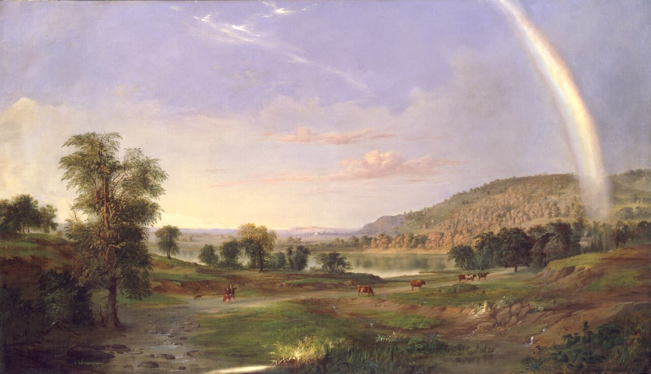 Landscape with Rainbow by Robert Seldon Duncanson