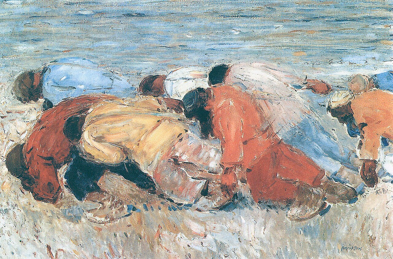 Ship puller on the Volga by Robert Sterl