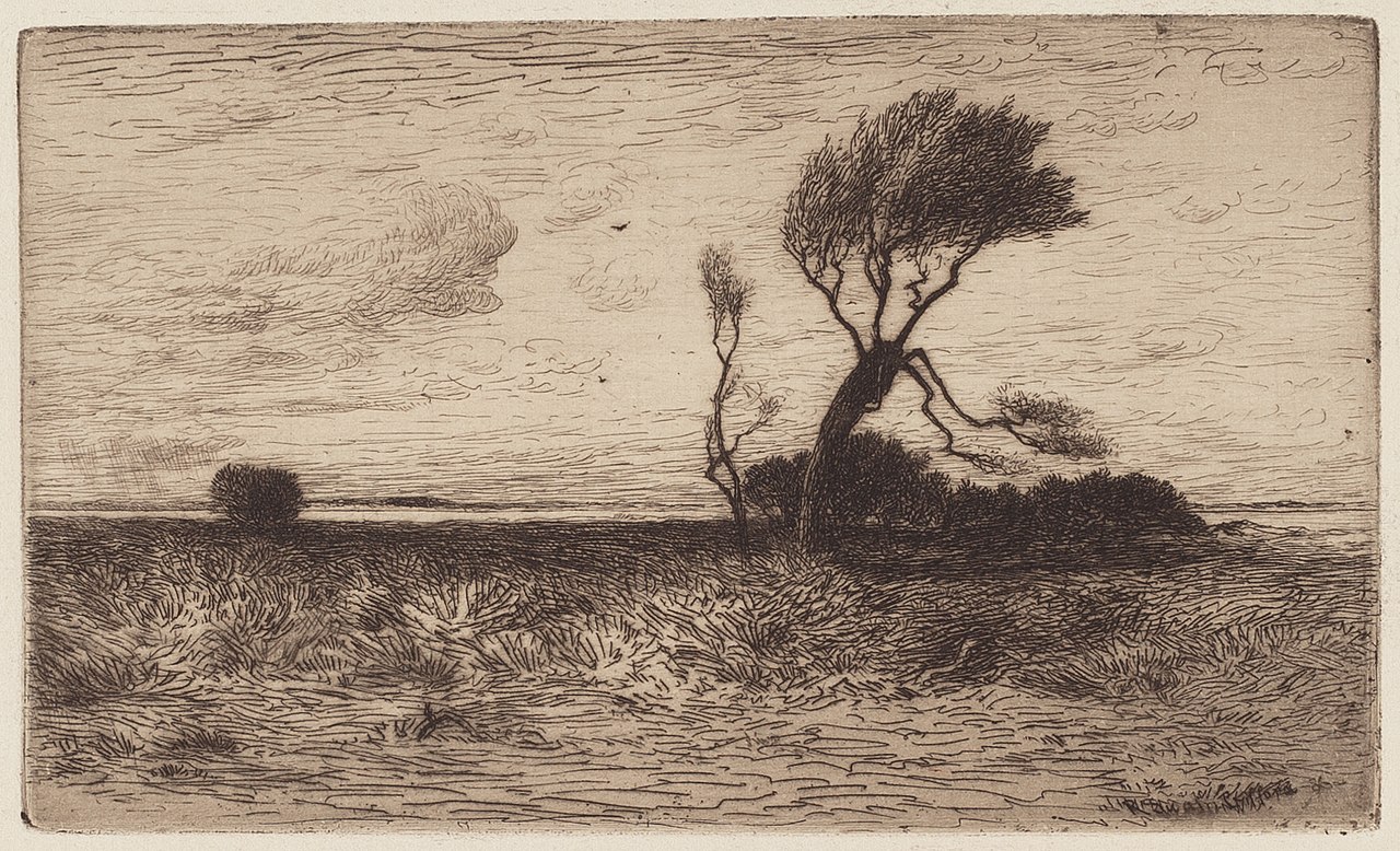 Near the Coast [small plate] by Robert Swain Gifford