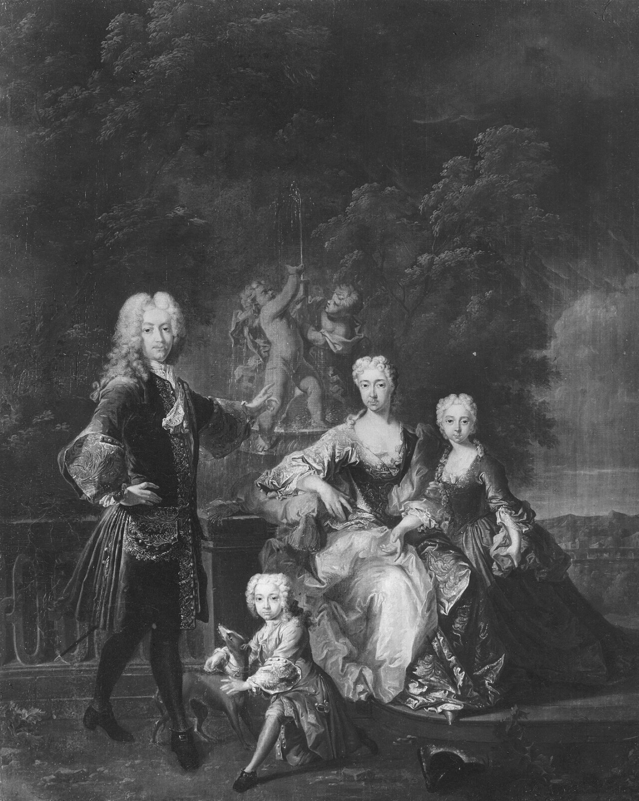 Ferdinand Adolf von Plettenberg and his Family, misidentified with Karl Albrecht of Bavaria by Robert Tournières