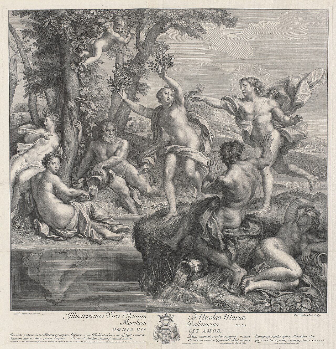 Omnia Vincit Amor [Apollo and Daphne] by Robert van Audenaerde