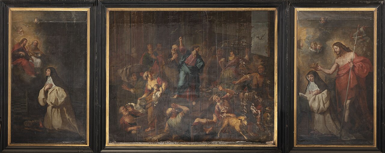 Triptych of the Cleansing of the Temple by Robert van Audenaerde