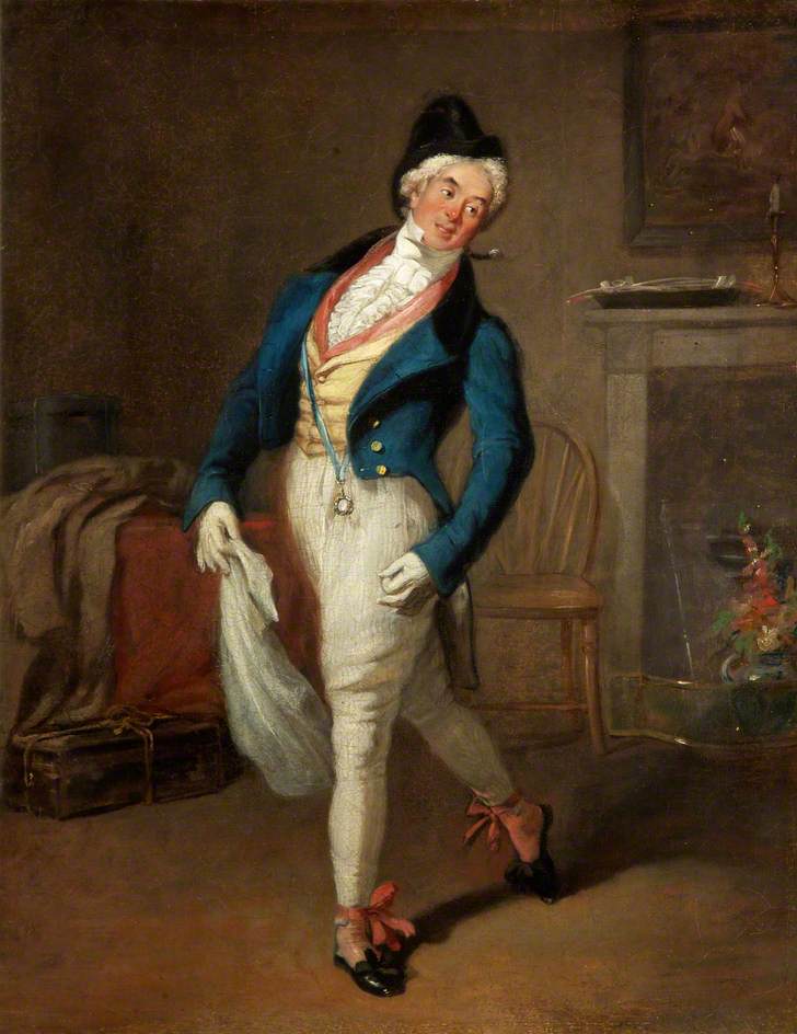 Benjamin Webster as Apollo Belvi in 'Killing No Murder' by Theodore Hook by Robert William Buss