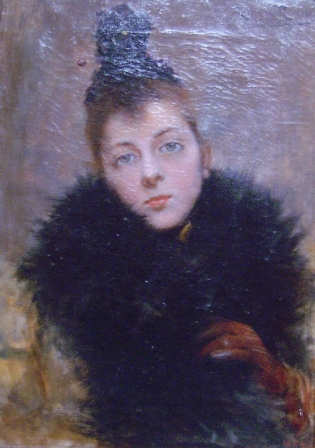 Portrait of a Lady by Romà Ribera i Cirera