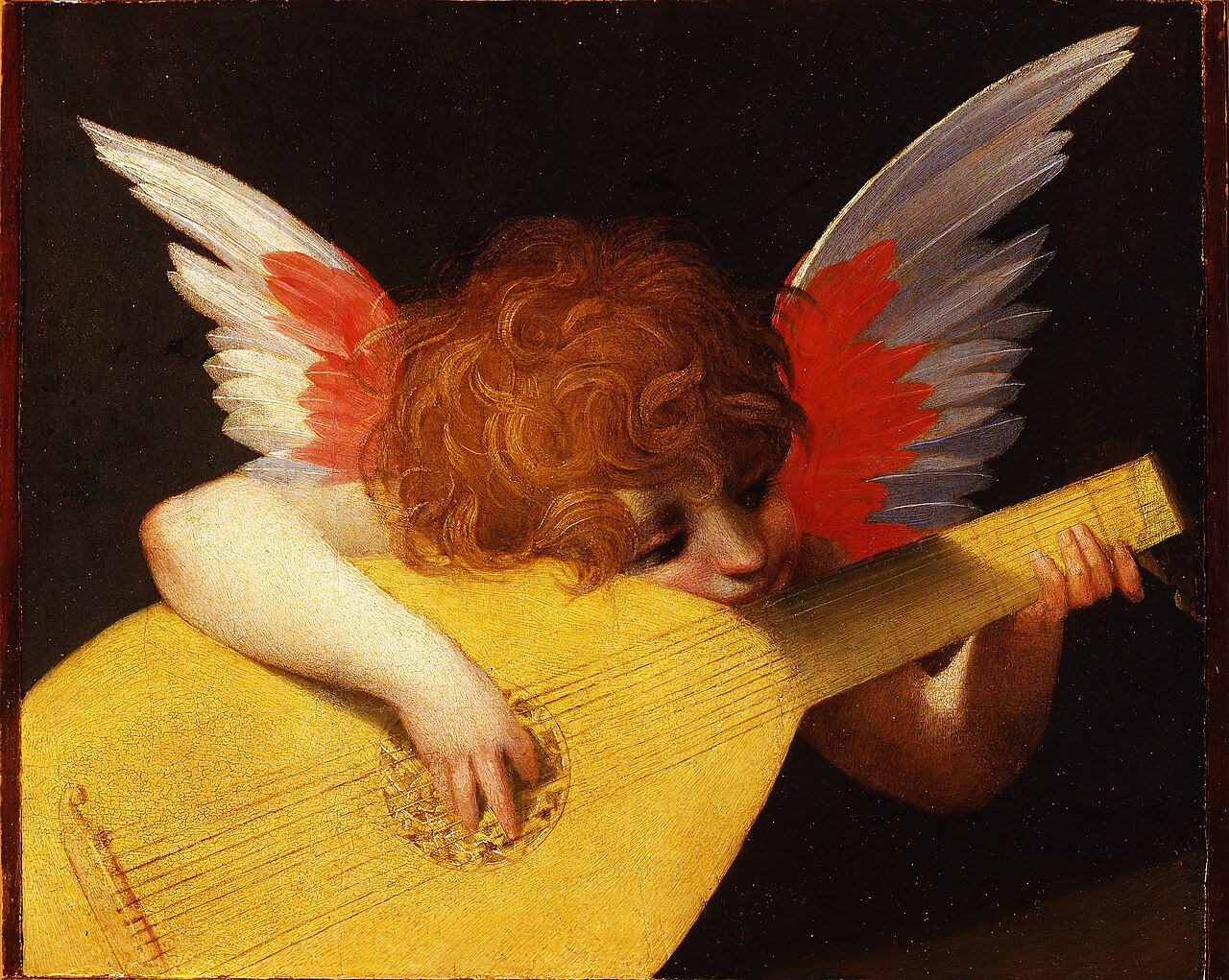 Angel Playing the Lute by Rosso Fiorentino