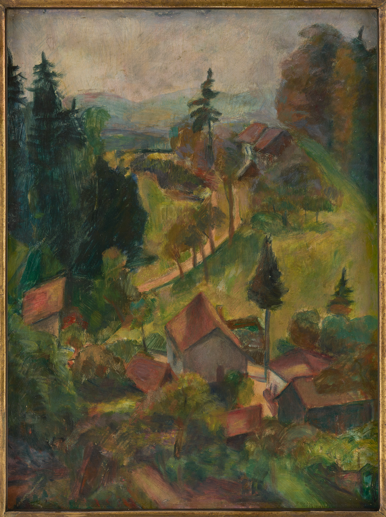 Dorflandschaft by Rudolf Großmann