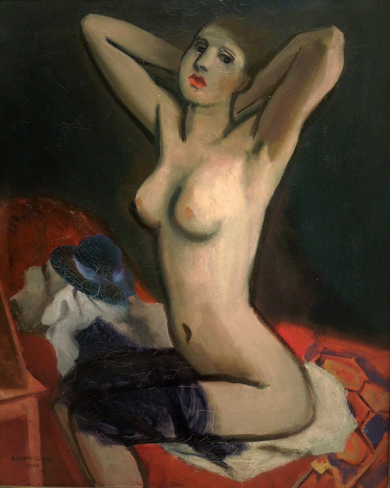 Woman at Her Toilette by Rudolf Kremlička