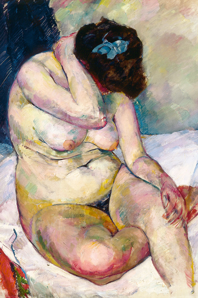 Seated Female Nude by Rudolf Levy