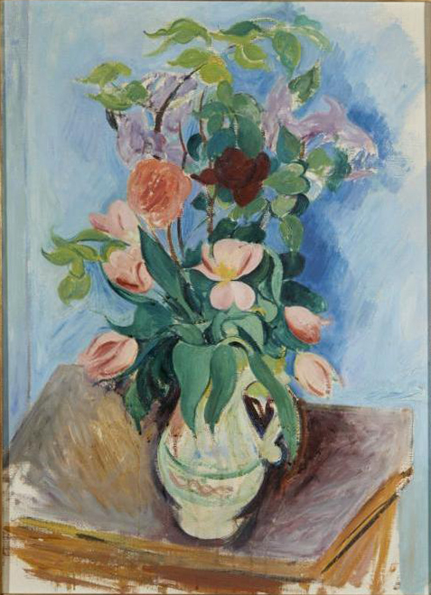 Still life with flowers by Rudolf Levy