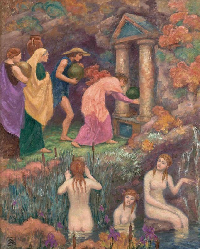 Offering to the Nymphs by Rupert Bunny
