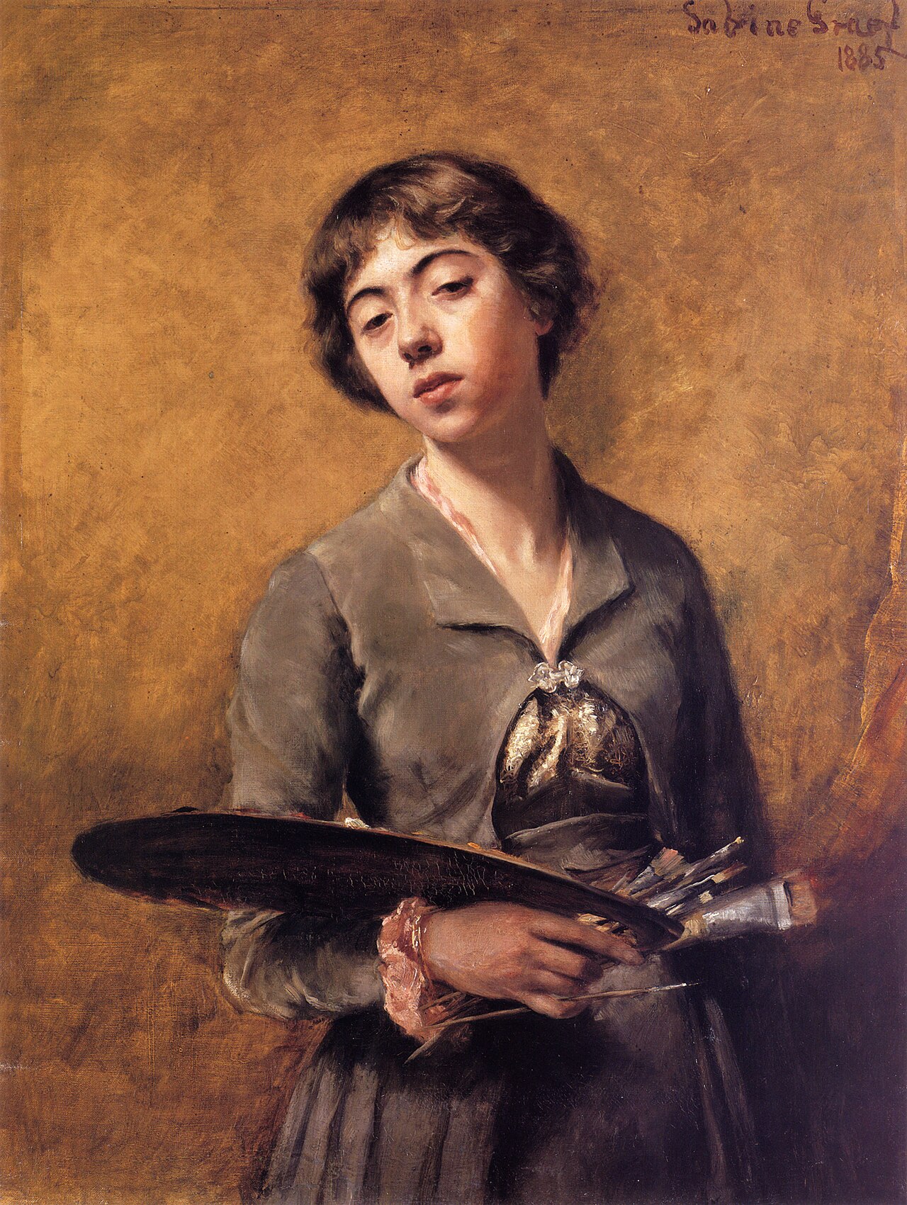Self-portrait by Sabine Lepsius