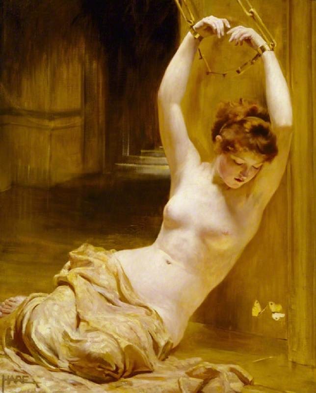 'The Gilded Cage' (a Female Captive) by Saint George Hare