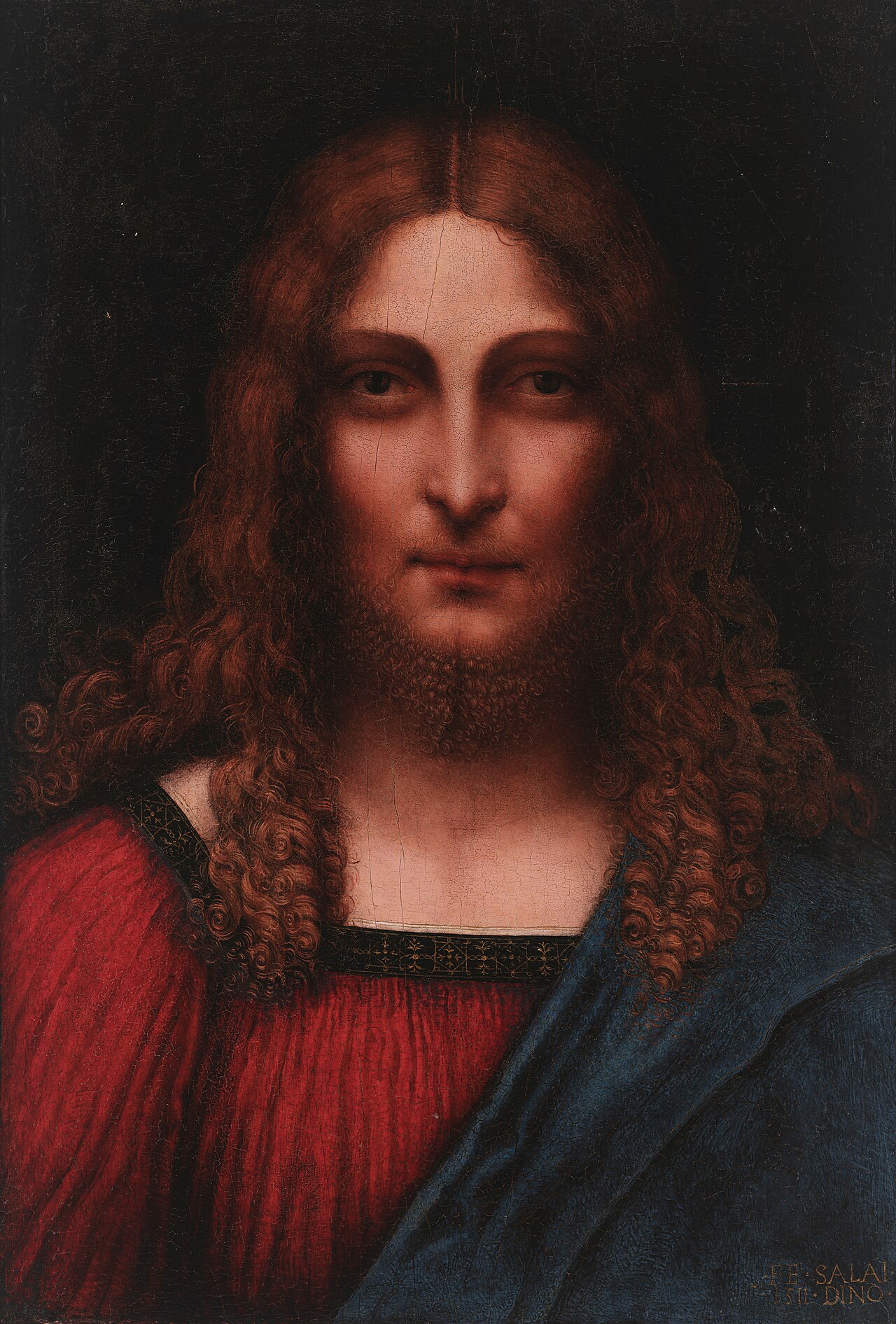 Head of Christ the Redeemer by Salaì