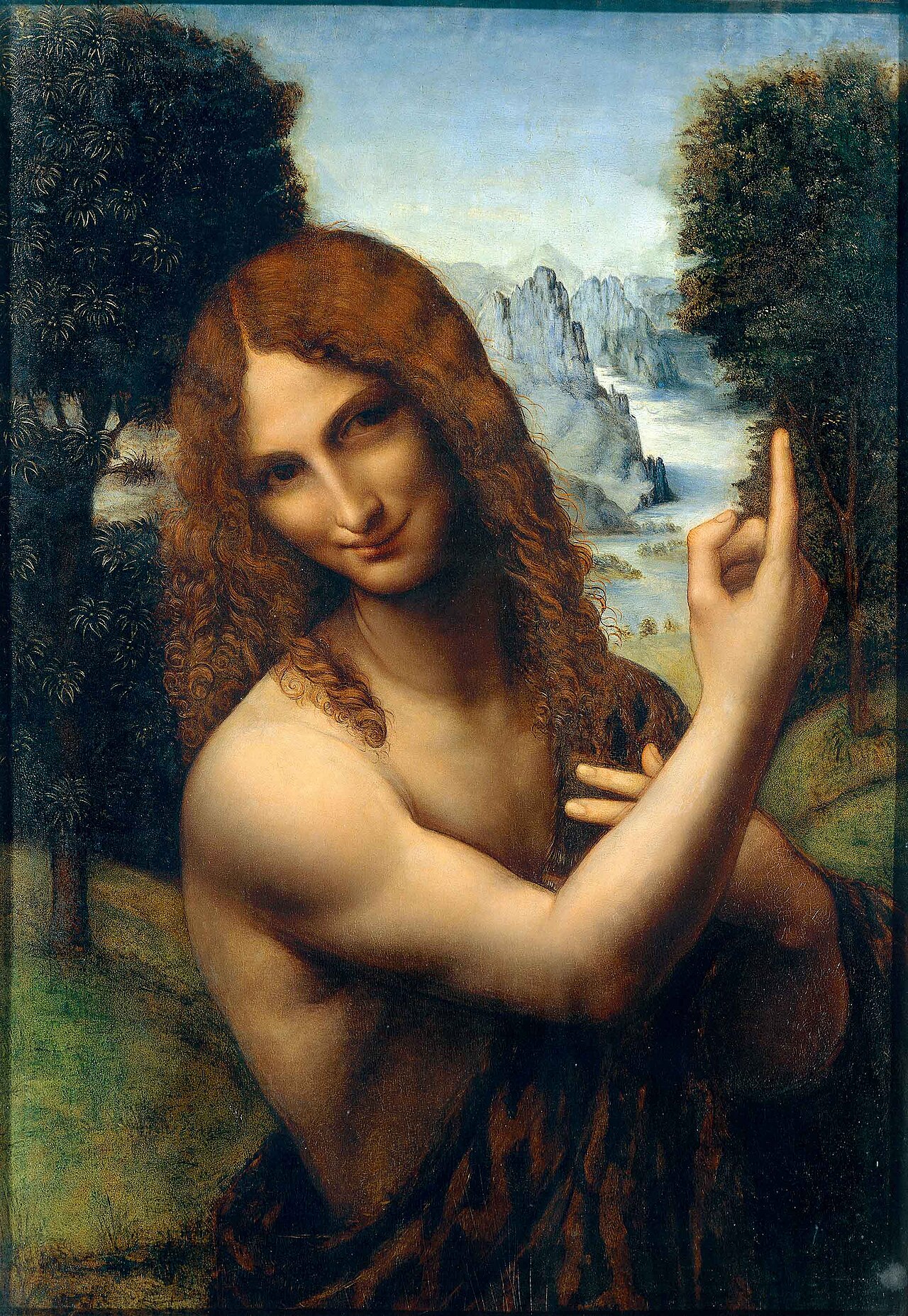 Saint John the Baptist by Salaì
