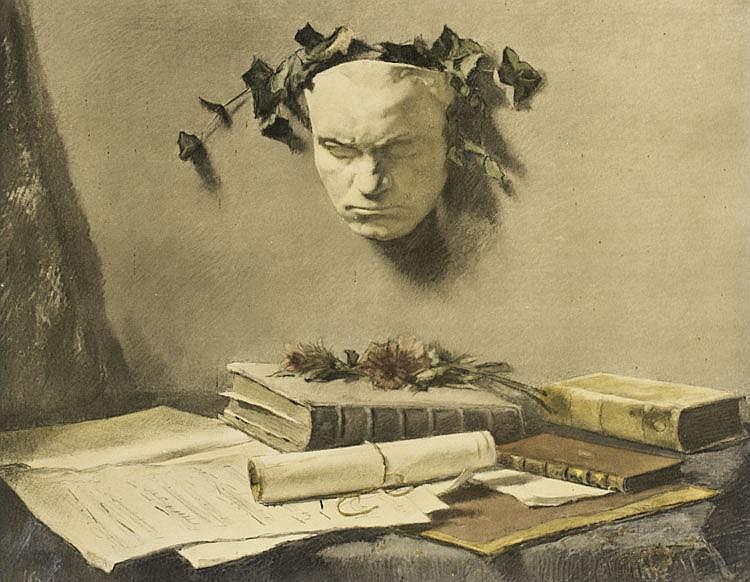 Still life with Beethoven Mask by Salomon Garf