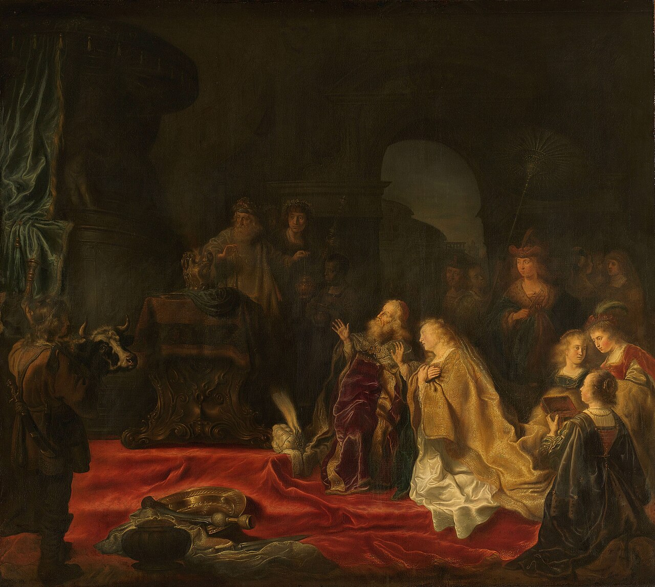 The idolatry of King Solomon by Salomon Koninck