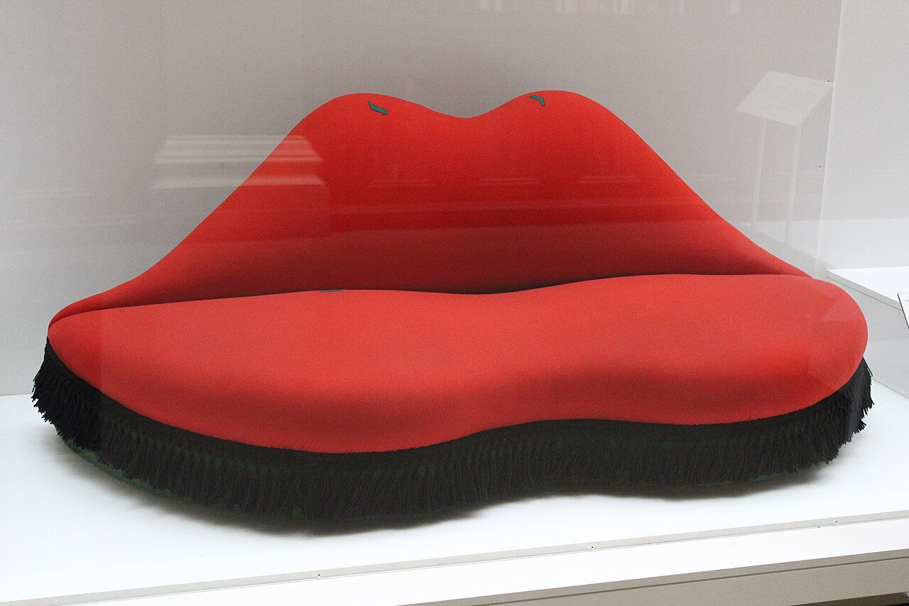 Mae West Lips Sofa by Salvador Dalí