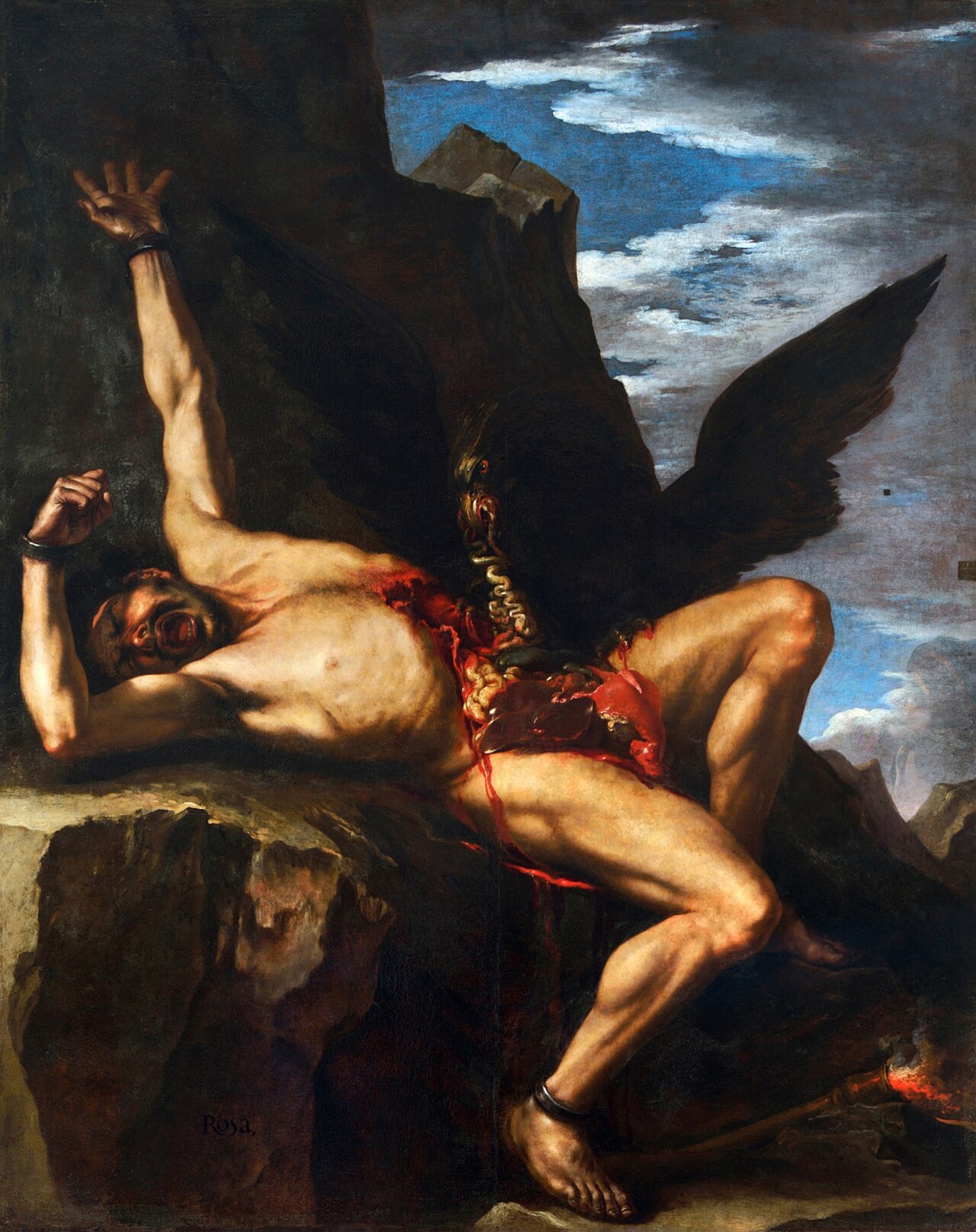 Torture of Prometheus by Salvator Rosa