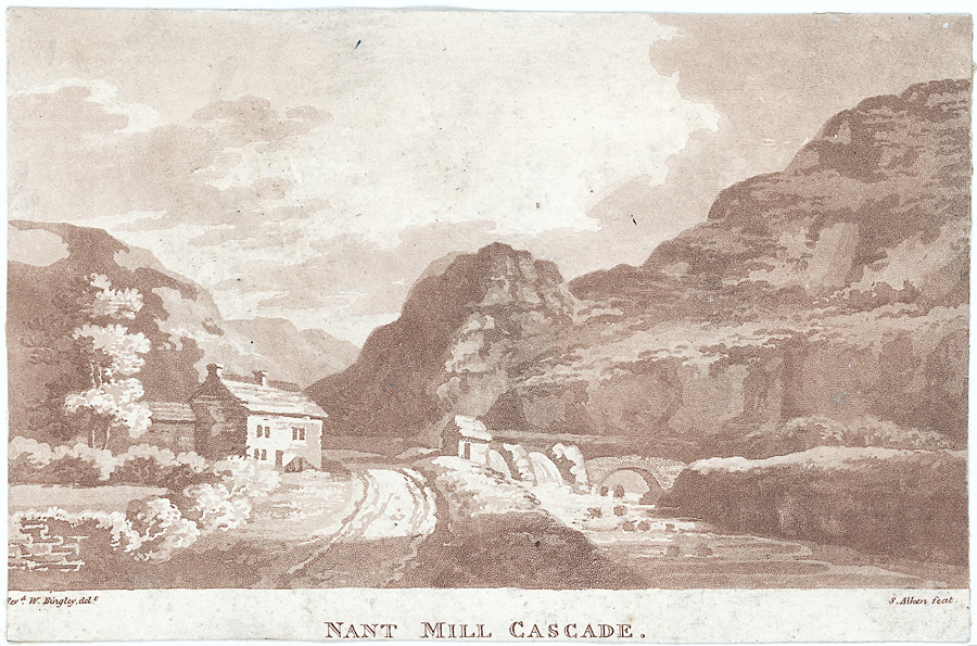 Nant Mill Cascade by Samuel Alken