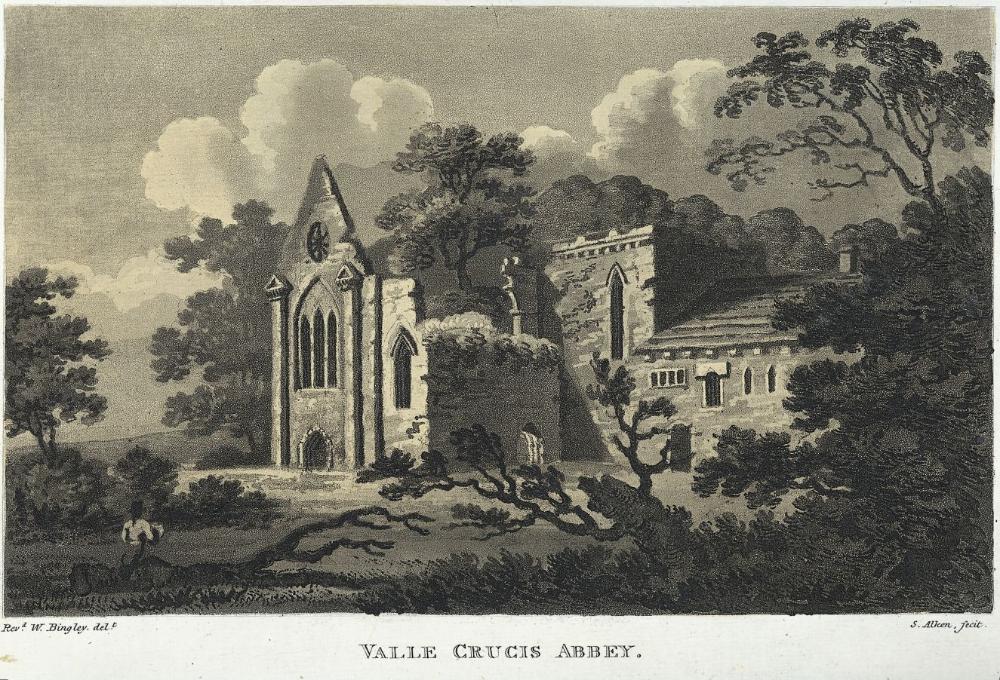 Valle Crucis Abbey by Samuel Alken