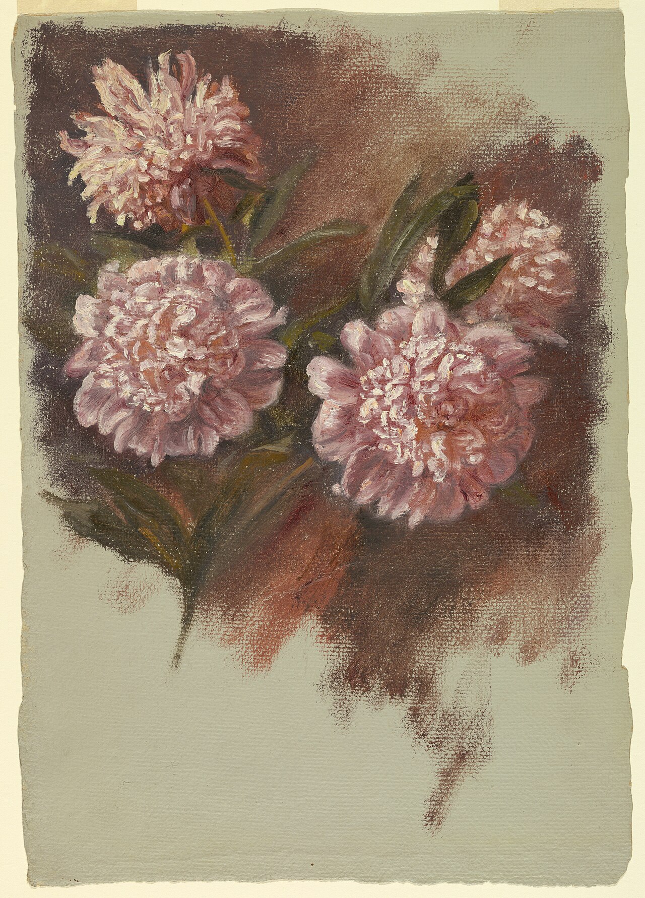 Red Peonies by Samuel Colman