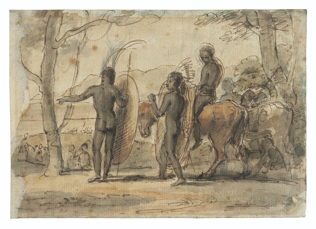 Xhosa on the march by Samuel Daniell