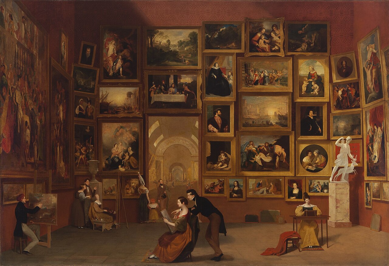 Gallery of the Louvre by Samuel Finley Breese Morse