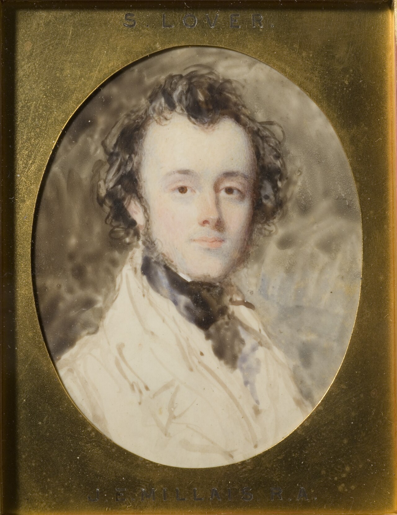 Sir John Everett Millais, artist by Samuel Lover