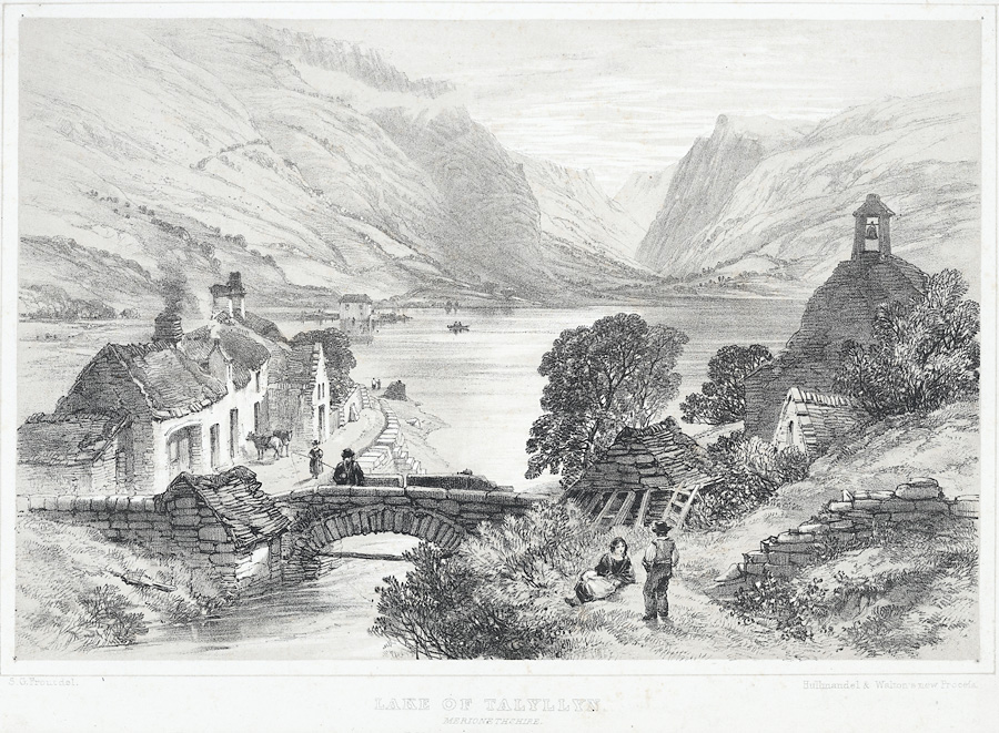 Lake of Talyllyn: Merionethshire by Samuel Prout