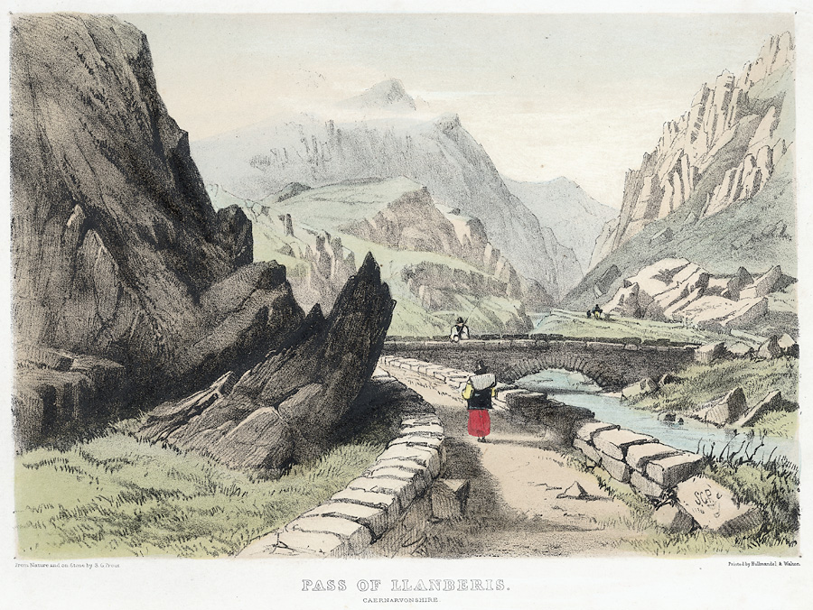 Pass of Llanberis. Caernarvonshire by Samuel Prout