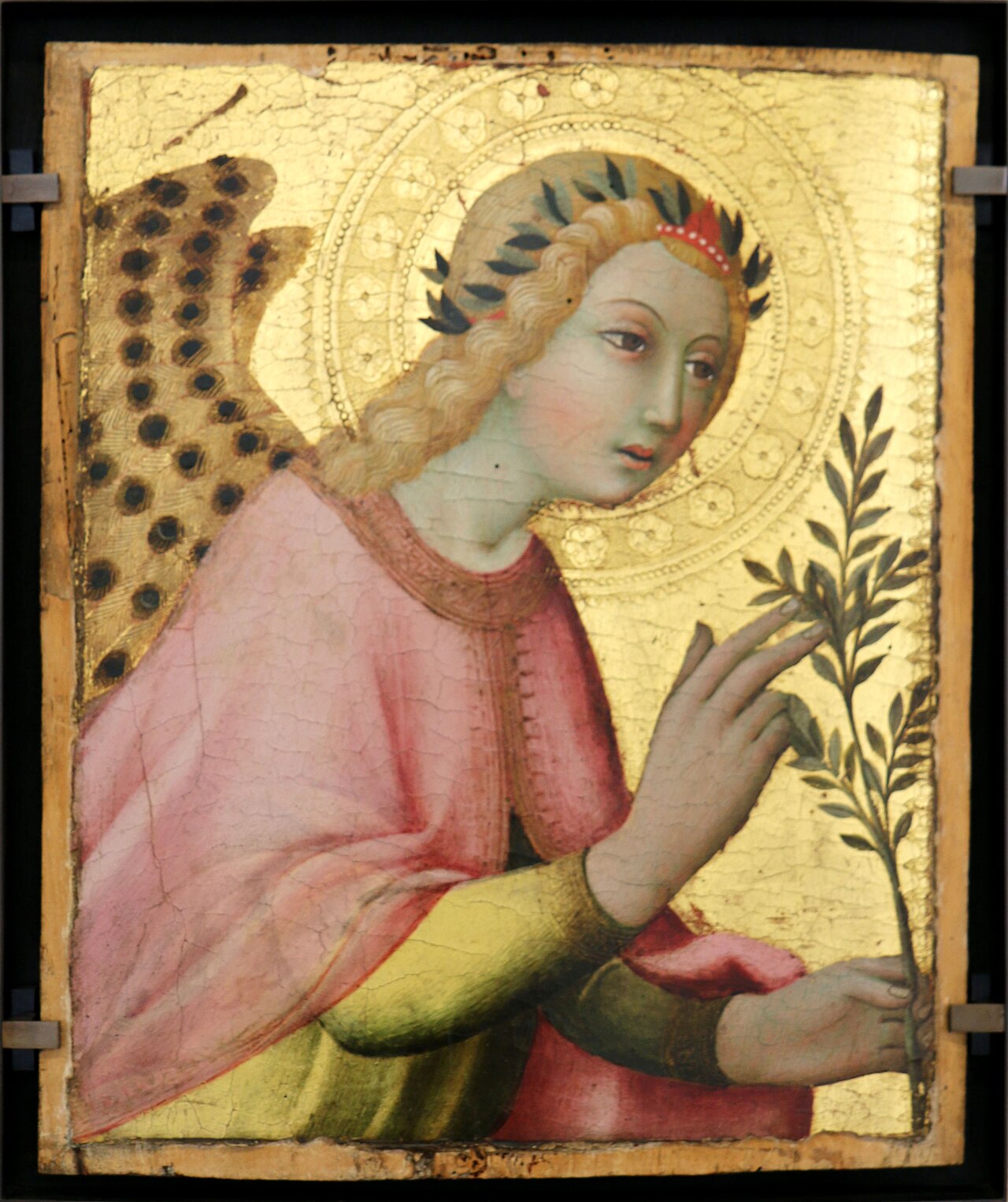 Angel of the annunciation by Sano di Pietro