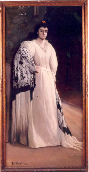 Retrato de María Riquelme by Santiago Rusiñol i Prats