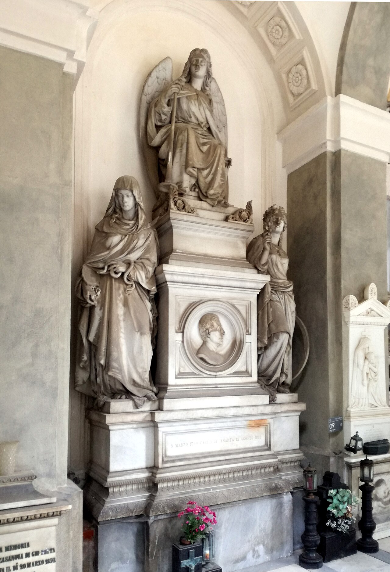 Tomb of Carlo De Asarta by Santo Varni