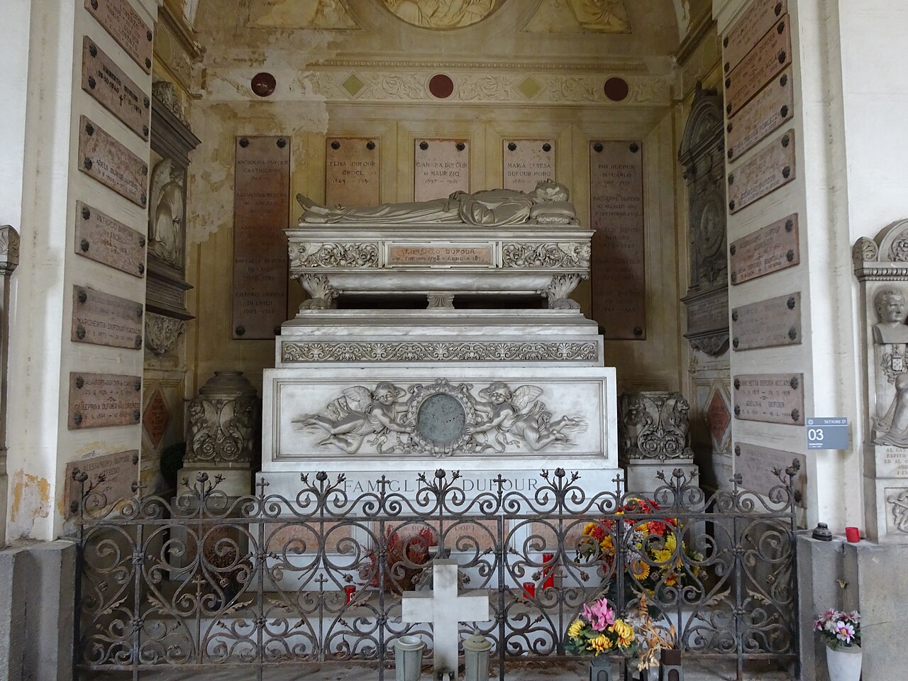 Tomb of the Dufour family by Santo Varni