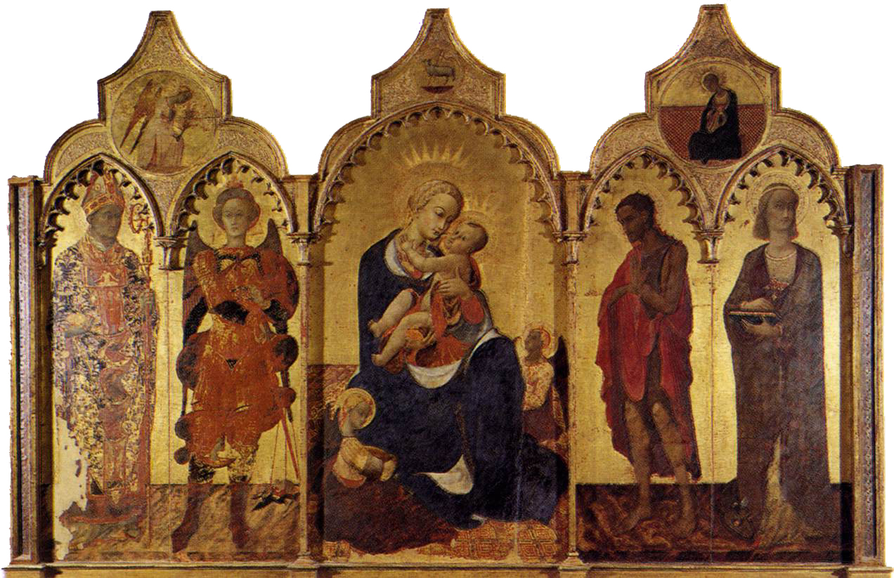 Virgin with Child and Four Saints by Sassetta