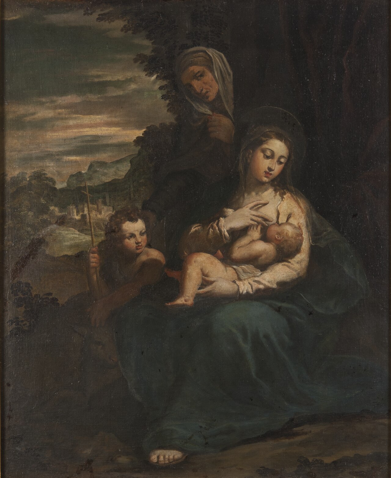 The Virgin and Child with St Elizabeth and the Infant St John by Scarsellino