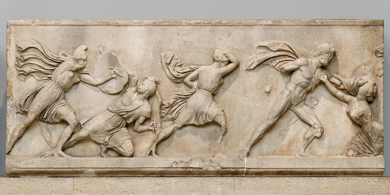 The Amazon Frieze from the Mausoleum at Halicarnassus by Scopas