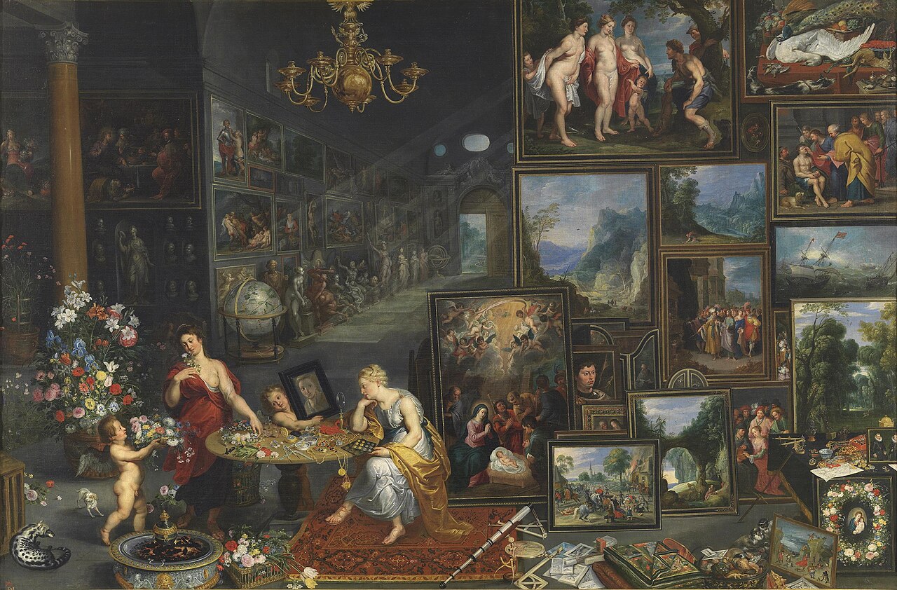 Allegory of Sight and Smell by Sebastiaen Vrancx