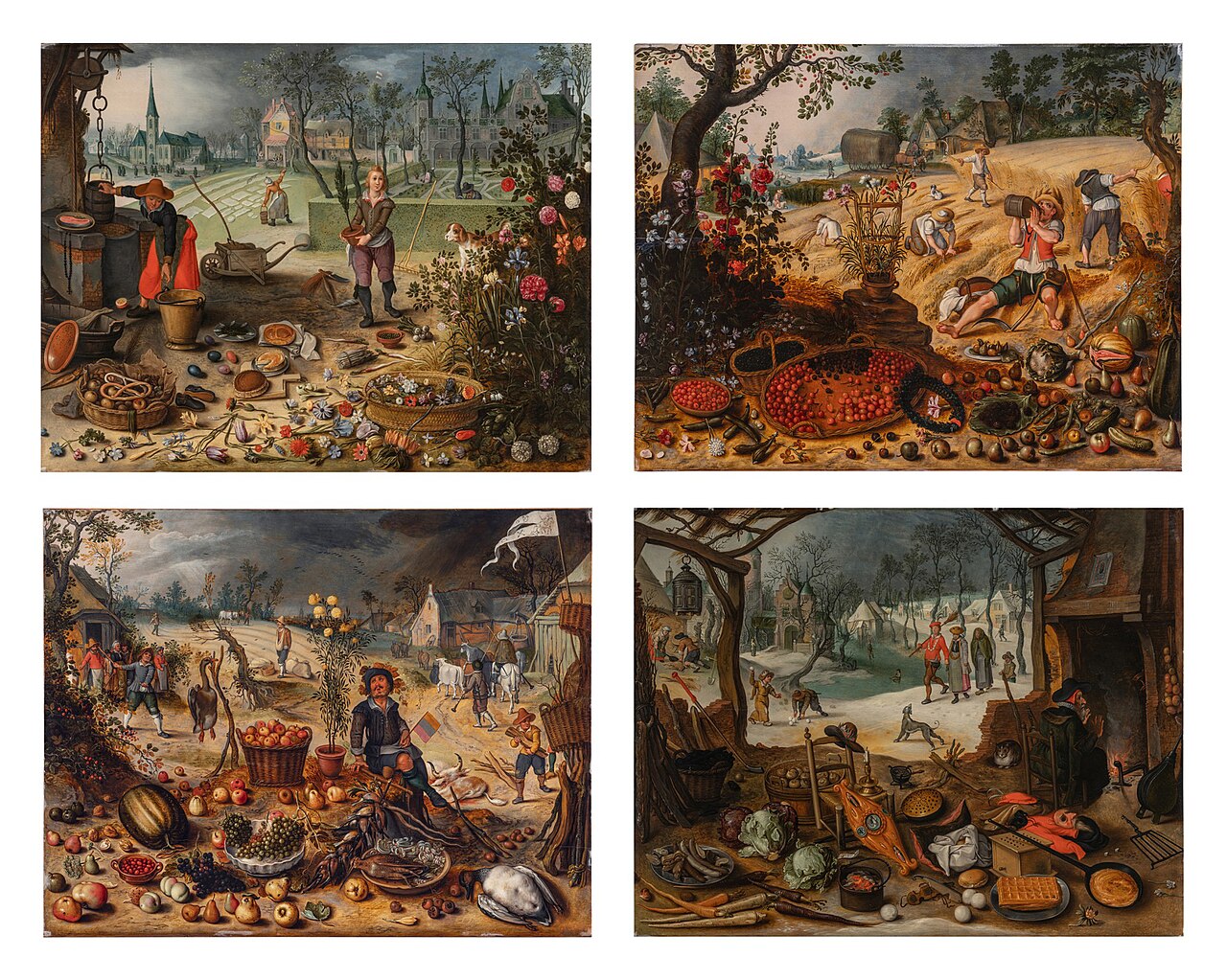 The four seasons (series) by Sebastiaen Vrancx