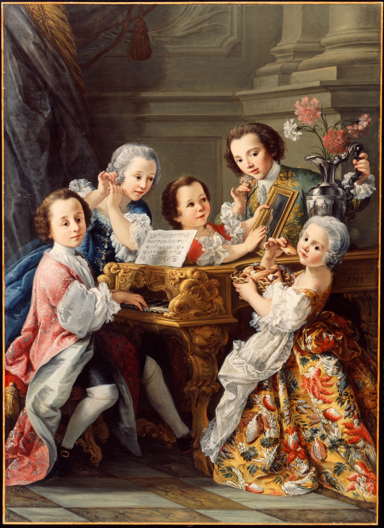 Allegory of the Senses by Sebastiano Ceccarini