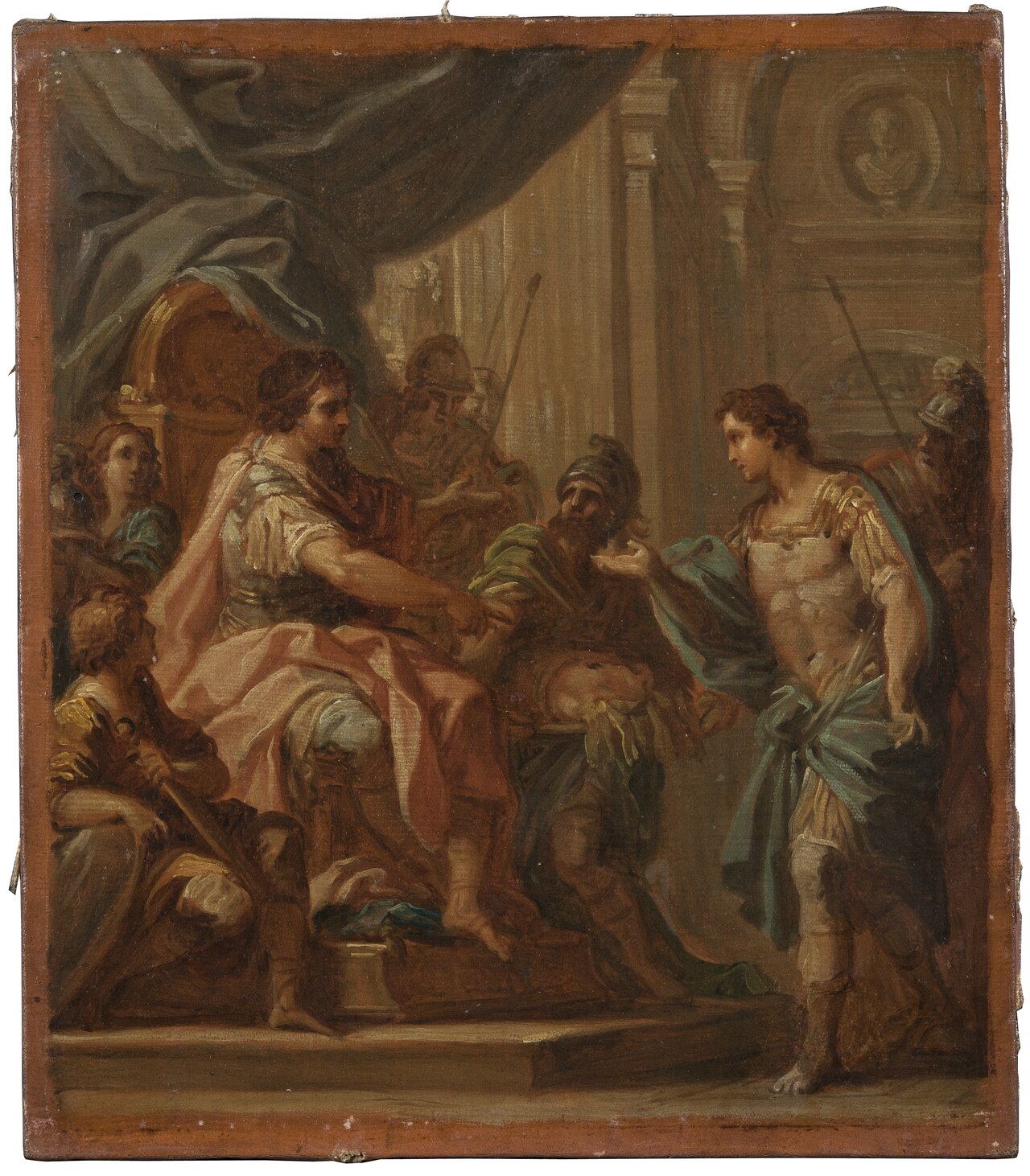 David and Saul. Study by Sebastiano Conca