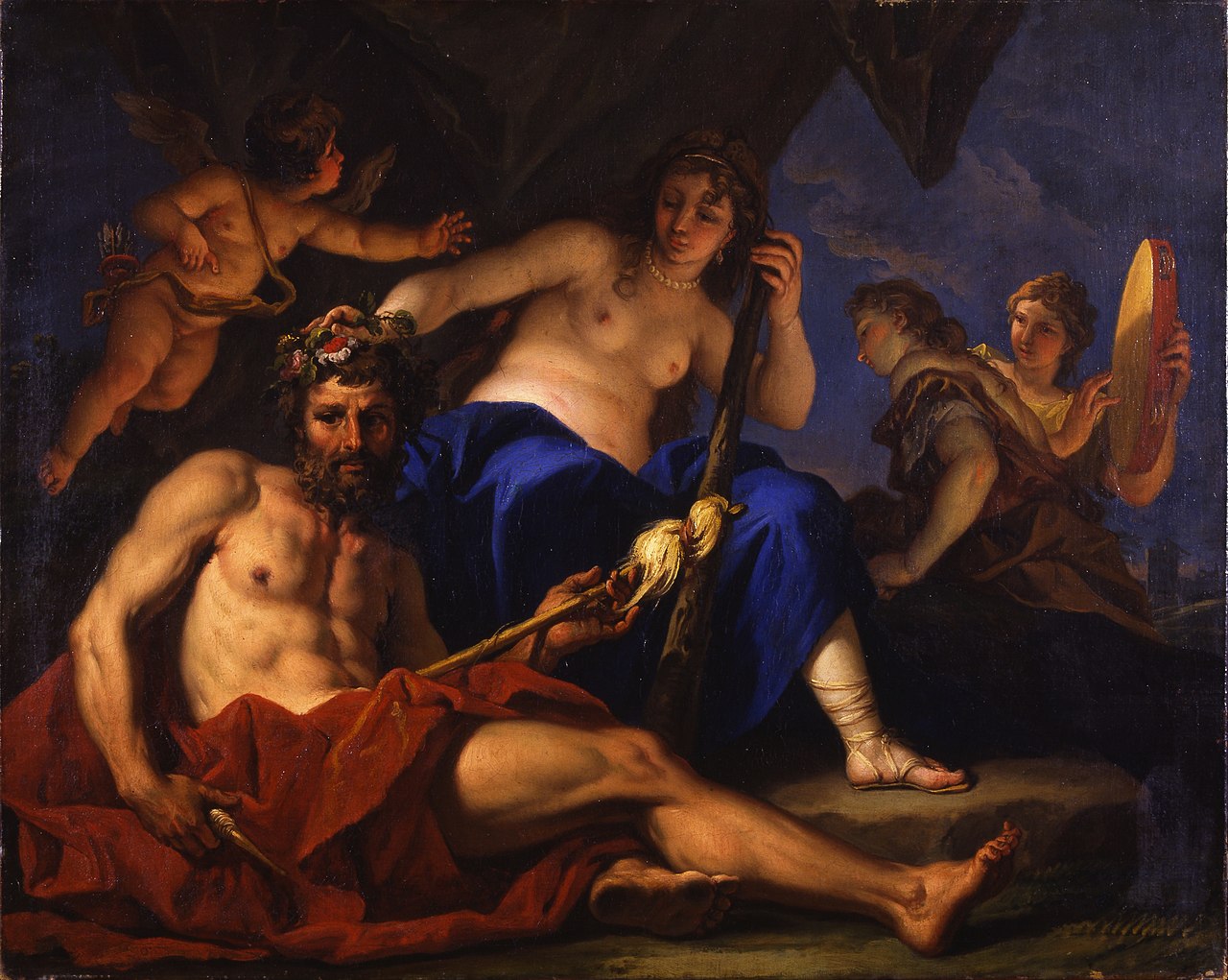 Hercules at the feet of Omphale by Sebastiano Ricci