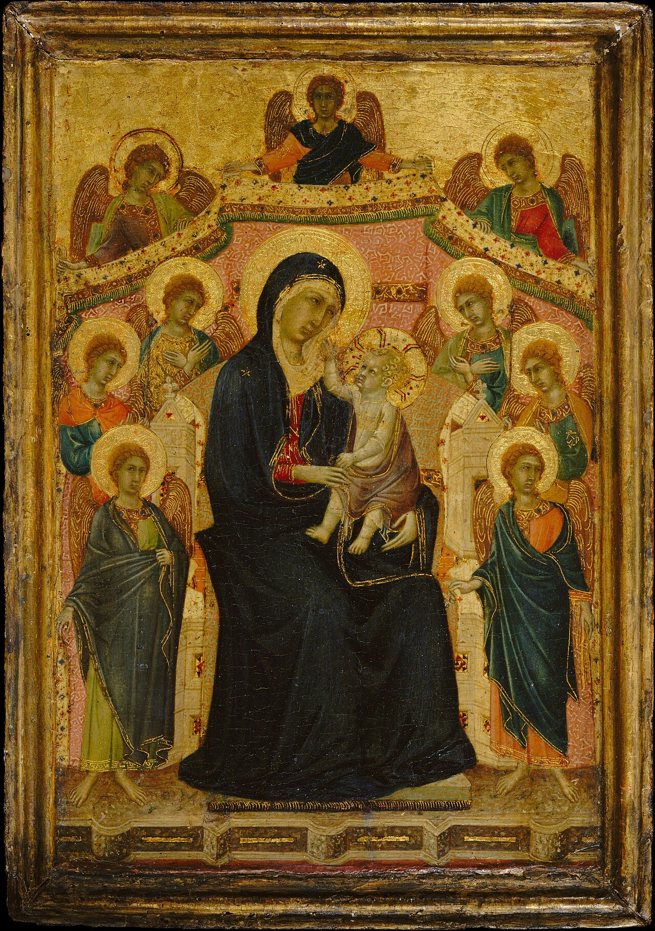 Madonna and Child with Nine Angels by Segna di Bonaventura