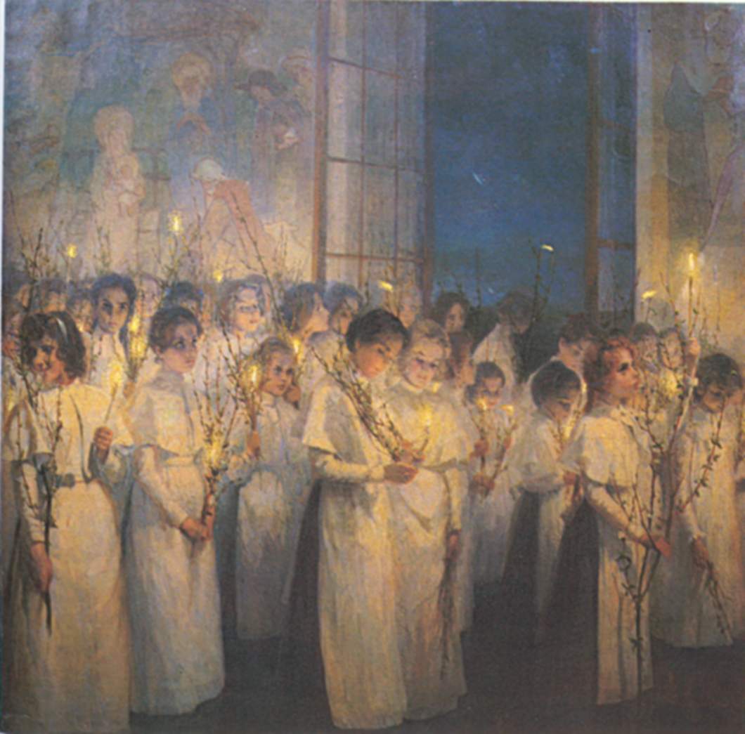 Girls (Palm Sundey) by Seraphima Blonskaya