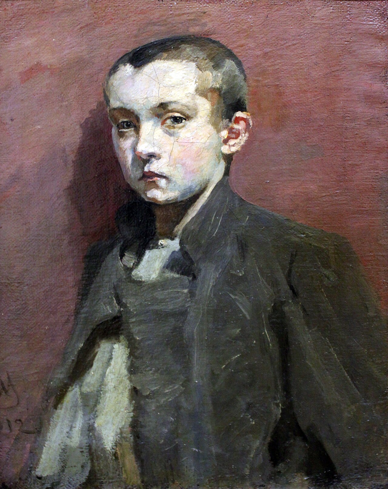 Portrait of a son by Sergey Malyutin