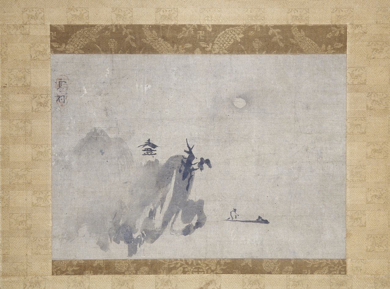 Landscape in Moonlight by Sesson Shukei