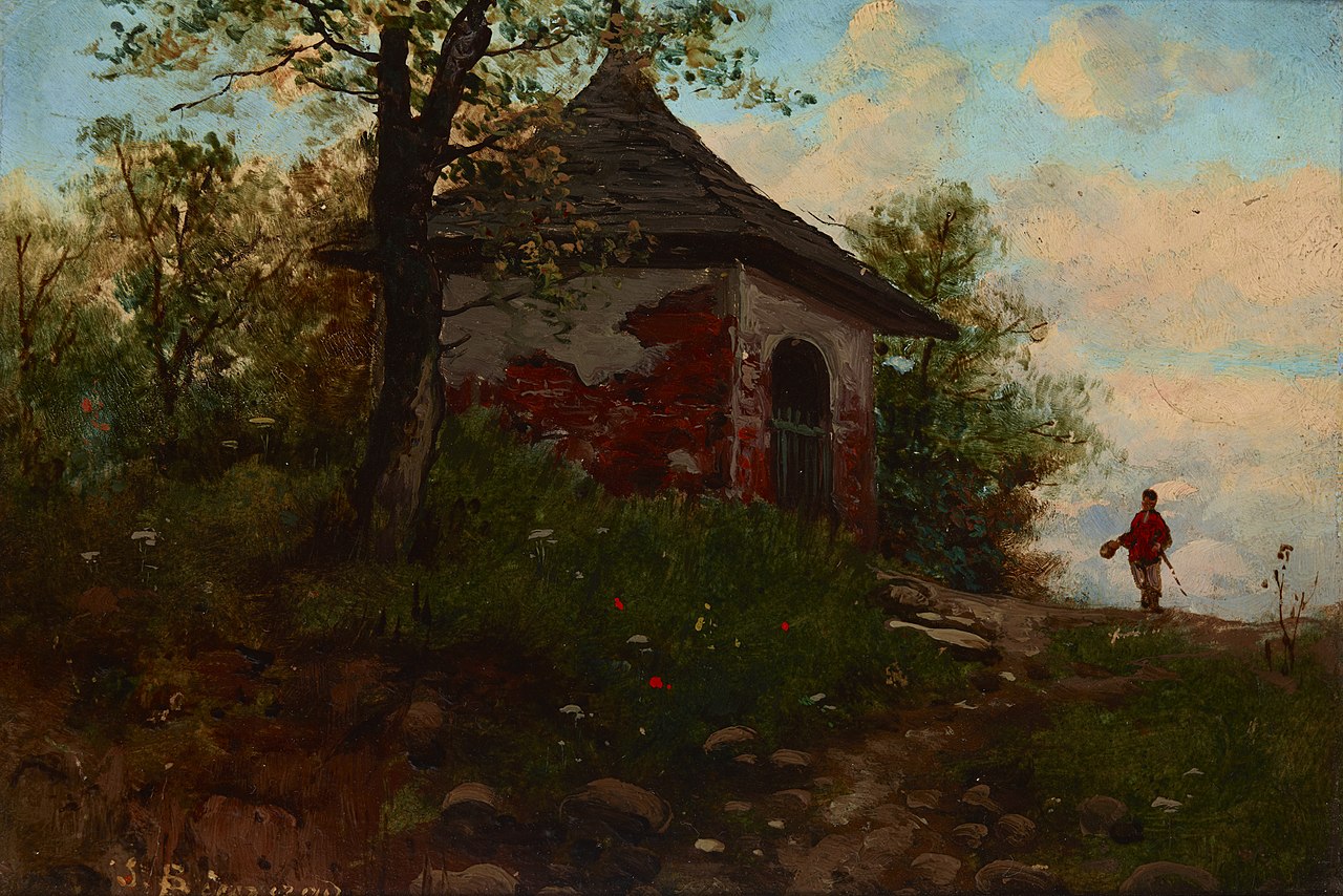 Landscape with a Wayside Shrine by Seweryn Bieszczad